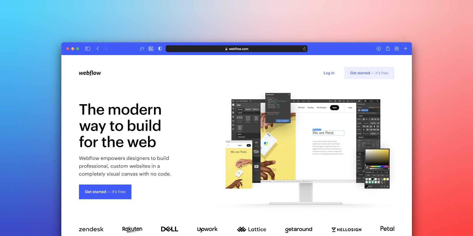 Modern, fast content website rendered on a laptop screen