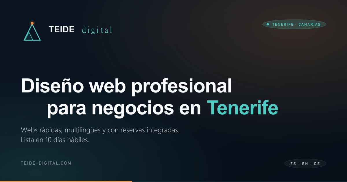 Teide Digital, agencias de diseño web en Santa Cruz de Tenerife